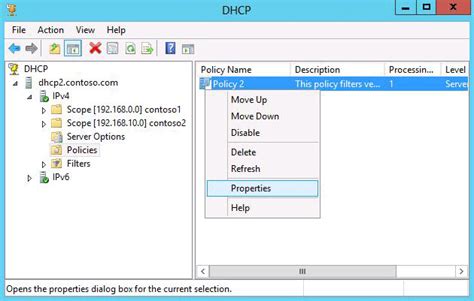 how to open dhcp console windows server 2012